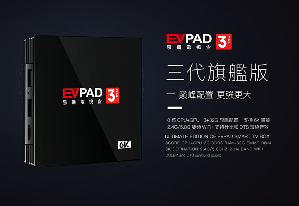 evpad 3 max開箱實拍