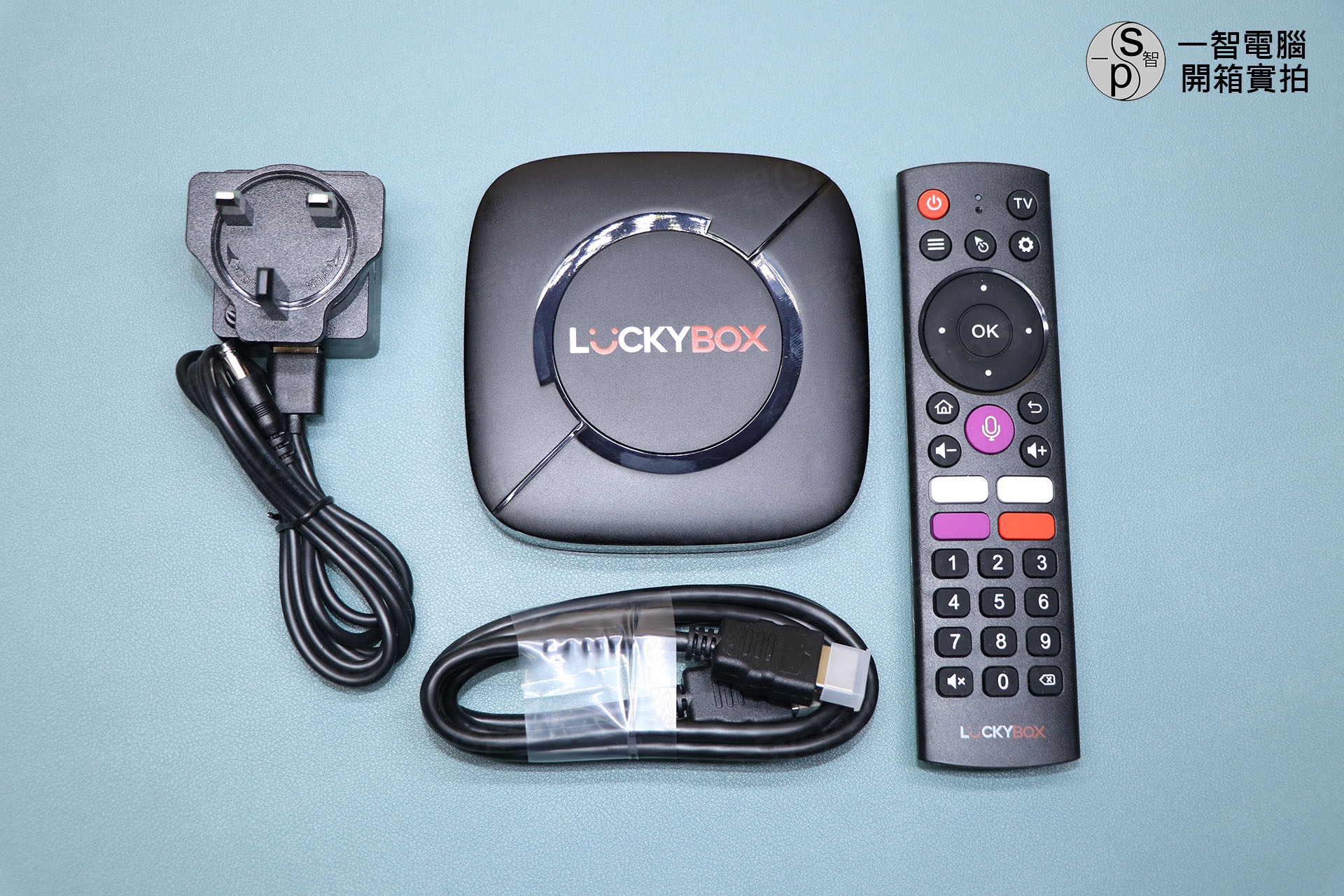 LuckyBox Pro+ 6K 語音版電視盒完整開箱實拍 - 含盒子、遙控器與主機