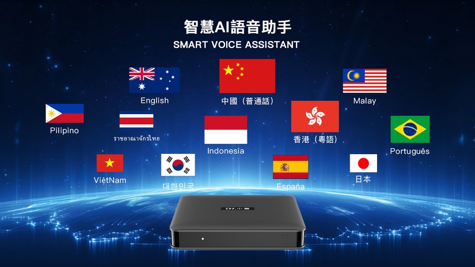 小雲15P 多國語言 AI 語音：粵語、普通話、英語等